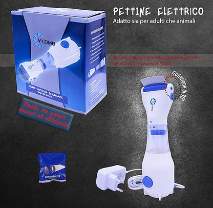 Electric Head Lice Comb مشط كهربائي لإزالة القمل ⚡🪮