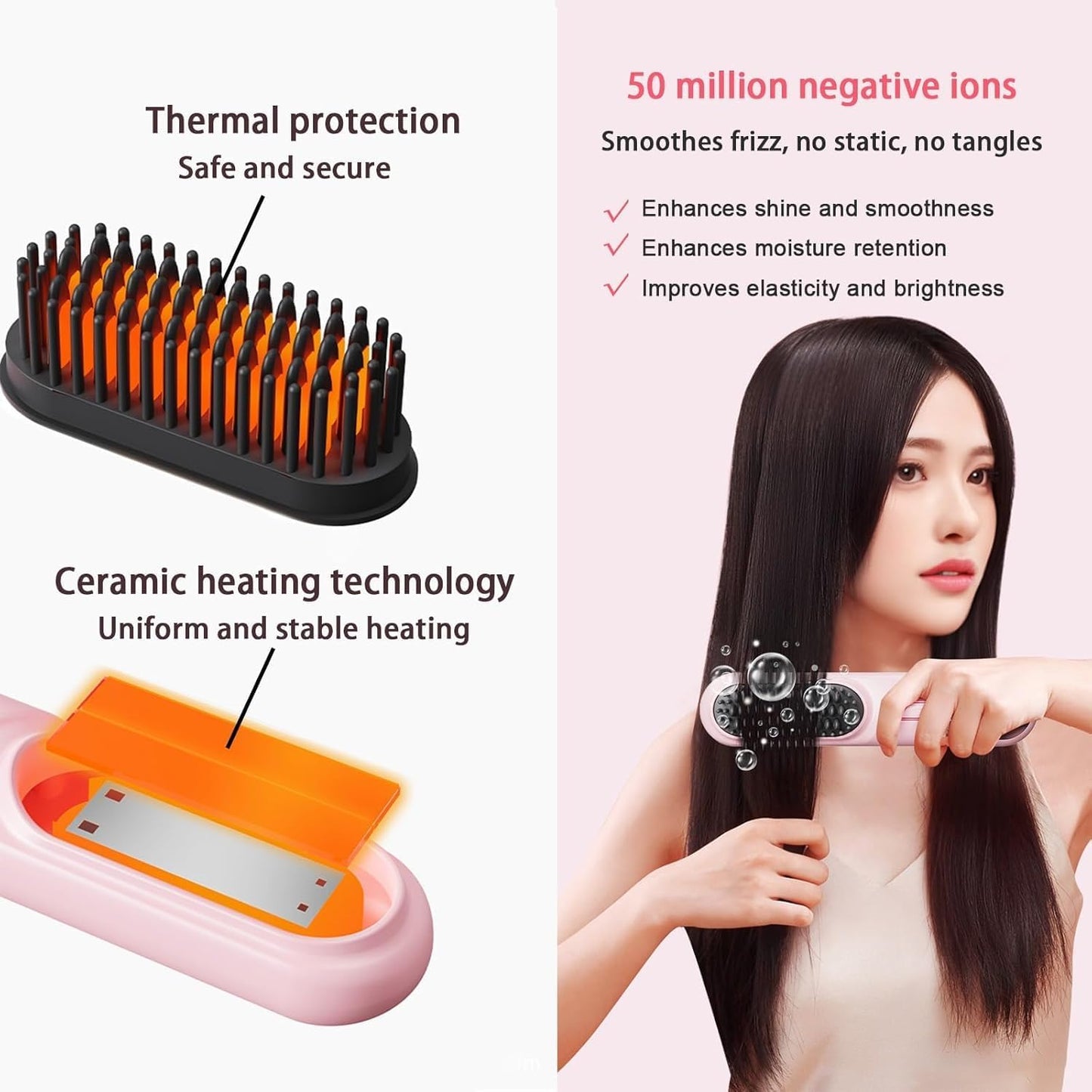 SmoothGlow Hair Straightening Comb سموث جلو – مشط فرد الشعر