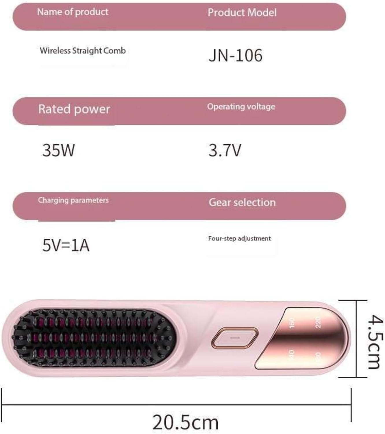 SmoothGlow Hair Straightening Comb سموث جلو – مشط فرد الشعر